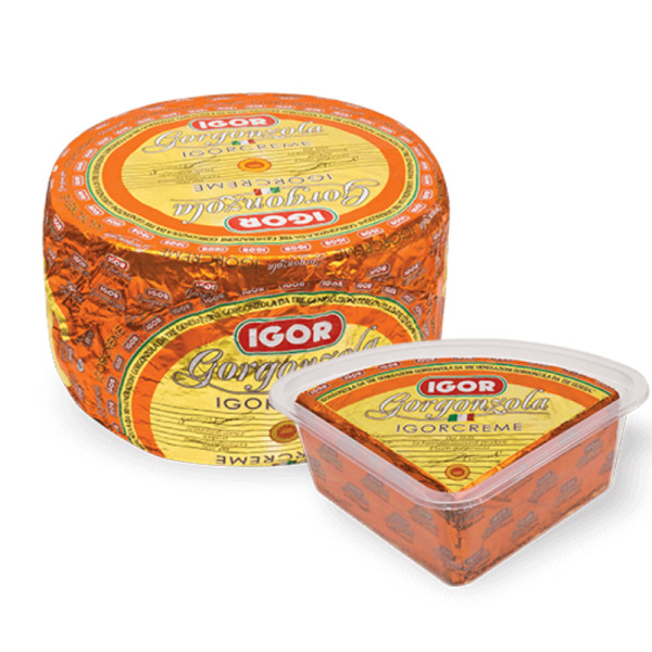 Купити Igor Gorgonzola Creme — Сир із блакитною пліснявою кремовий | Італія | 1 кг — преміальні Італійські · Сири від Cheese Map™ Україна