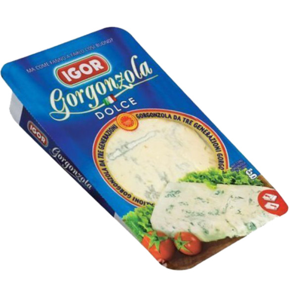 Купити Igor Gorgonzola Dolce — сир м’який із блакитною пліснявою | Італія | 0.15 кг — преміальні Італійські · Сири від Cheese Map™ Україна