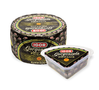 Igor Gorgonzola Piccante — сыр с голубой плесенью | Италия | 1 кг — фото | Сирна Карта