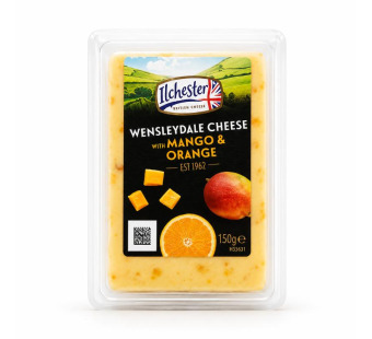 Ilchester сыр Wensleydale 42% манго-апельсин 150 г Англия - фото | Сирна Карта