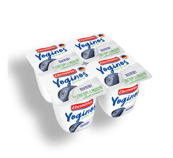 Йогурт с черникой "Yoginos Good for Me Ehrmann" Германия 4*0.1 kg - фото | Сирна Карта