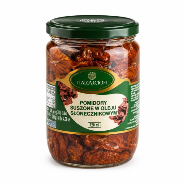 Italcarciofi Pomodori Secchi in Olio томаты вяленые 680 г Италия – фото товара | Сырная Карта
