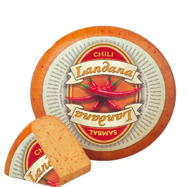 Купити Сир із перцем чилі Sambal Landana 50% - вогненна гострота в голландському стилі — преміальні Landana · Преміум від Cheese Map™ Україна
