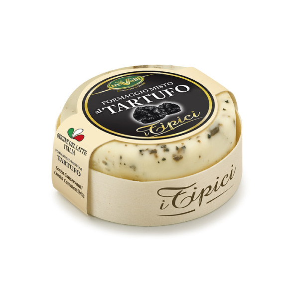 Купити Сир із трюфелем Качотта Formaggio misto al Tartufo Trevalli – італійський делікатес із витонченим ароматом — преміальні Італійські · Сири від Cheese Map™ Україна