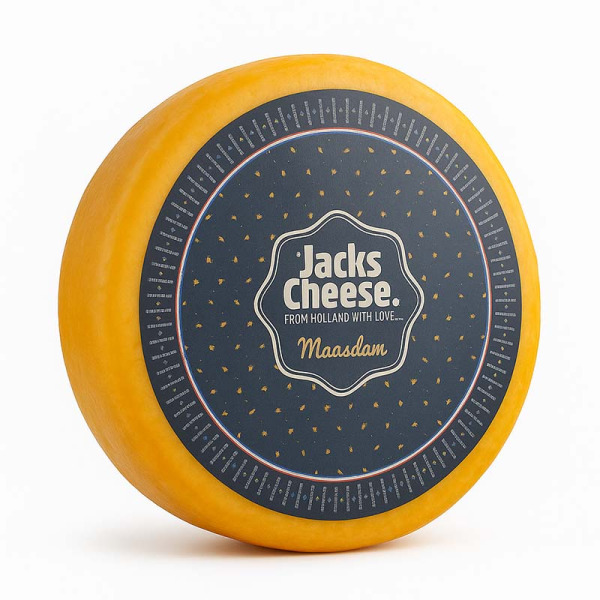 Купить Сыр Jacks Cheese Маасдам | молодой сладковато-ореховый 45% | премиум деликатес | Голландия | 1 кг – Сырная Карта — премиальные Голландские · Сыры от Cheese Map™ Украина