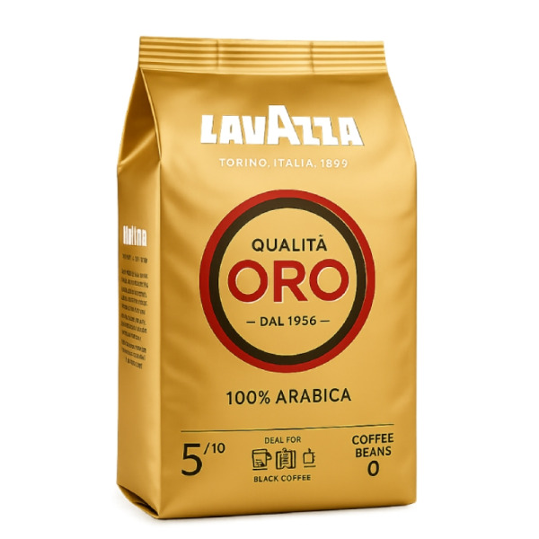 Купити Кава в зернах арабіка Lavazza Qualità Oro 100% premium | Італія | 1 кг | Сирна Карта – еталон смаку — преміальні Кава · Какао від Cheese Map™ Україна