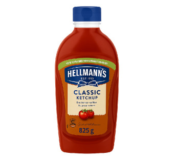 Кетчуп Hellmann's Classic 825 г – легендарний смак зі 100% томатів!  Преміум-кетчуп для ресторанів та будинку - фото | Сирна Карта