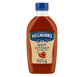 Кетчуп острый "Hellmann’s Hot Ketchup" 825 г — томатная классика с пикантным характером! Премиум соус для бургеров, гриля и ресторанов HoReCa - фото | Сирна Карта