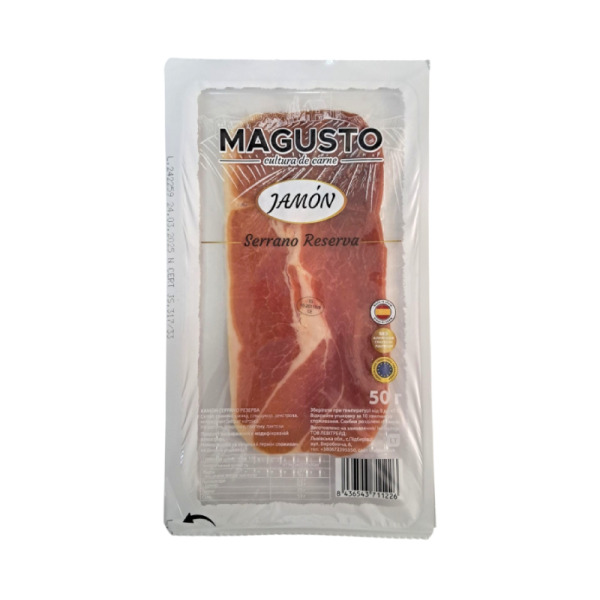 Купити Хамон нарізка Jamon Reserva Locheando Magusto Іспанія фасування 0.05 kg — преміальні Мясні · Закуски від Cheese Map™ Україна