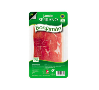 Хамон Серрано нарізка "Bonjamon" Іспанія фасування 0.1 kg - фото | Сирна Карта