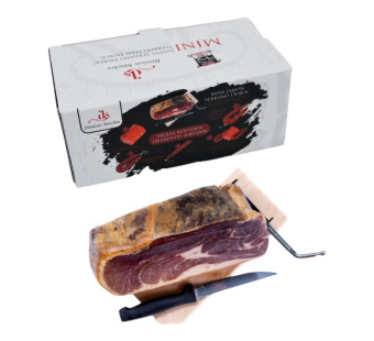 Хамон Серрано подарунковий набір "Mini Jamon Serrano Konduroc DS" Іспанія фасування 1 kg - фото | Сирна Карта