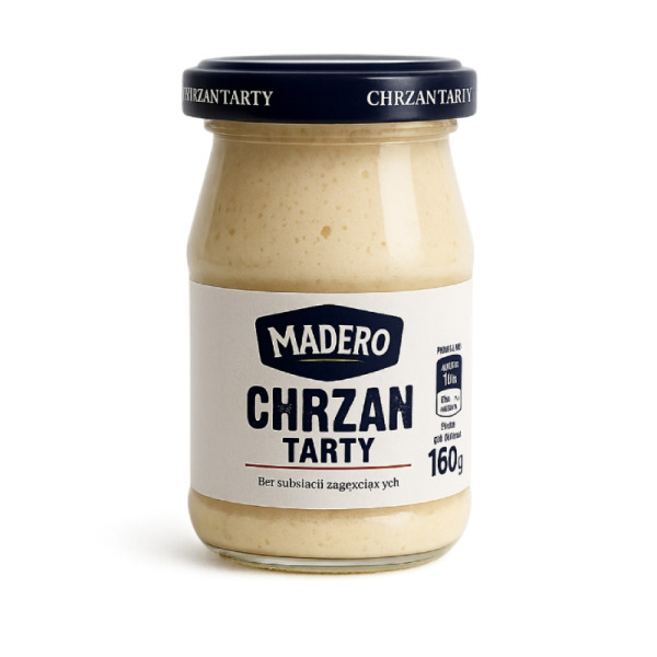 Купить Хрен тёртый Madero Chrzan Tarty 160 г – польская классика с премиальным вкусом для гурманов и HoReCa — премиальные К Мясу · Грилю от Cheese Map™ Украина