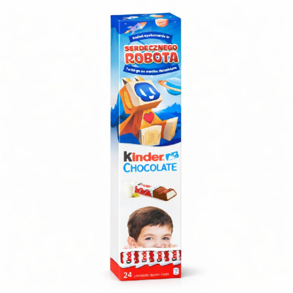Kinder Chocolate — шоколадные батончики с молочной начинкой | Польша | 3×100 г – фото товара | Сырная Карта