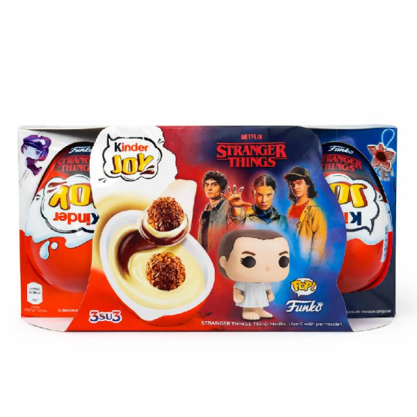 Kinder Joy Stranger Things — шоколадні яйця з сюрпризом 3 шт. | Італія | 3×20 г – фото товару | Сирна Карта