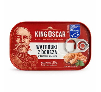 King Oscar Cod Liver — печень трески консервы | Польша | 115 г - фото | Сирна Карта