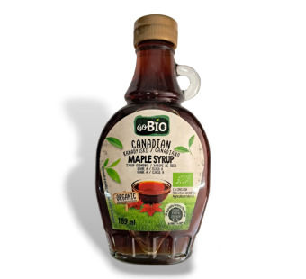 Кленовый сироп "Maple Syrup goBio" Польша фасовка стекло 189 ml - фото | Сирна Карта