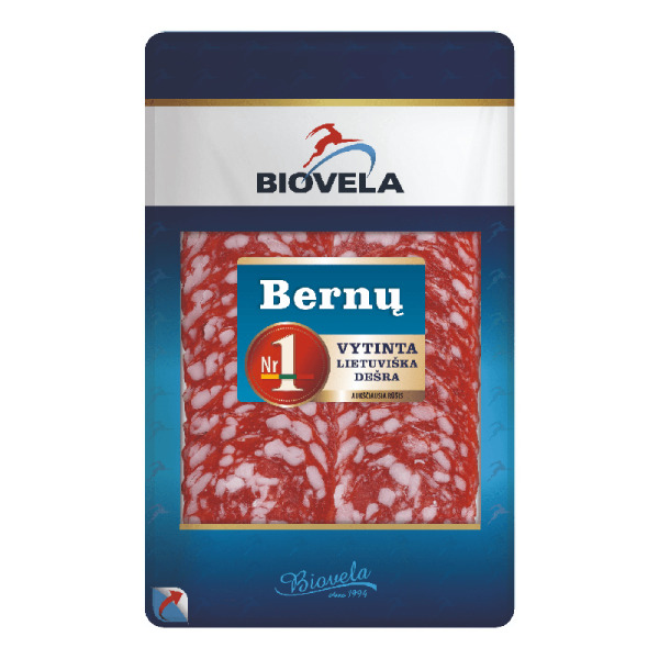 Купить Колбаса нарезка сырокопченая Бярну Bernu Biovela Литва фасовка 0.09 kg — премиальные Мясные · Закуски от Cheese Map™ Украина