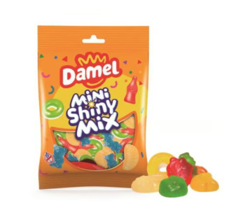 Конфеты желейные без глютена "Mini Shiny mix Damel" Испания фасовка 0.08 kg - фото | Сирна Карта