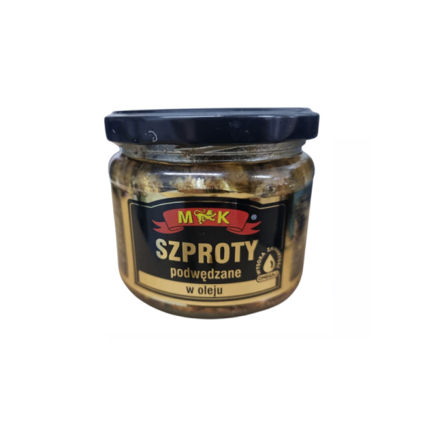 Купить Копченые шпроты в масле MK Польша фасовка стекло 0.25 kg — премиальные Морепродукты · Анчоусы от Cheese Map™ Украина
