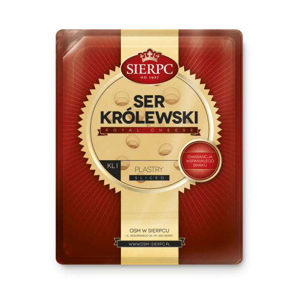 Купить Сыр Королевский Sierpc в нарезке 150 г – настоящий вкус королевской классики Польши! — премиальные Сыры · Польша от Cheese Map™ Украина