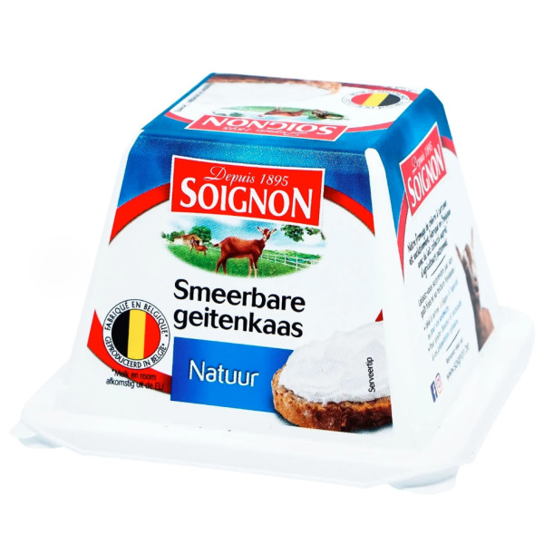 Купити Сир козячий свіжий Soignon Бельгія фасування 0.15 kg — преміальні Сири · Преміум від Cheese Map™ Україна