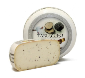Сир козячий з трюфелем "Goat Cheese Tartuffo" 50% - фото | Сирна Карта