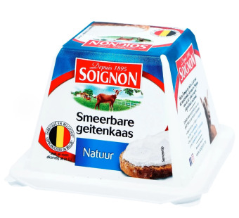 Сыр козий свежий "Soignon" Бельгия фасовка 0.15 kg - фото | Сирна Карта