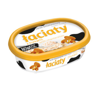 Крем-сыр с лисичками "Laciaty" фасовка 0.135 kg - фото | Сирна Карта