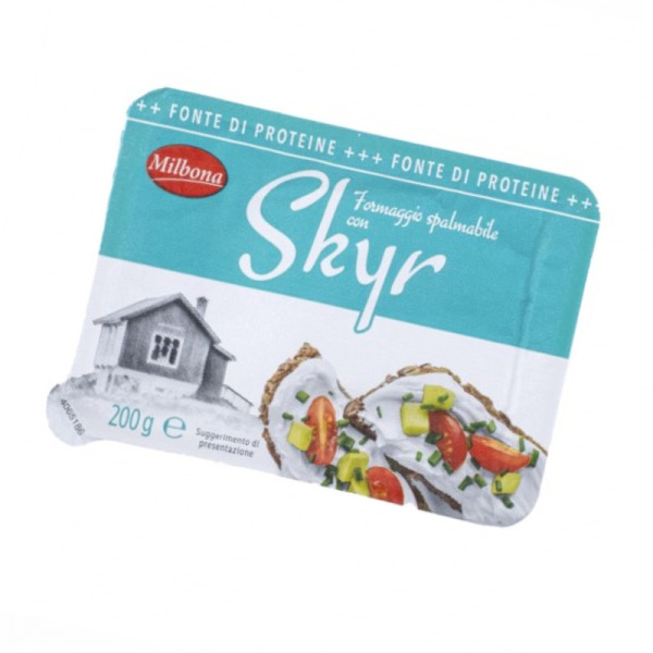 Купить Крем-сырь Скир Skyr Milbona фасовка 0.2 kg — премиальные Немецкие · Сыры от Cheese Map™ Украина