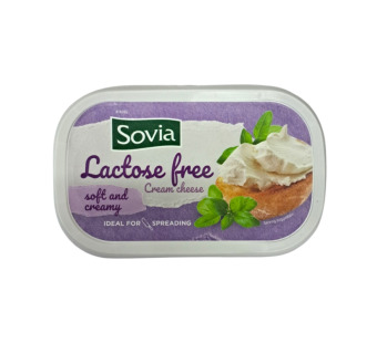 Крем-сыр сливочный без лактозы "Sovia" Испания фасовка 0.2 kg - фото | Сирна Карта