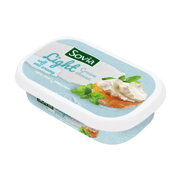 Купити Крем-сир вершковий низькокалорійний Sovia Іспанія фасування 0.2 kg — преміальні Англійські · Іспанські від Cheese Map™ Україна