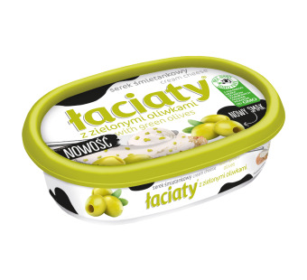 Крем-сир з зеленими оливками "Laciaty" фасування 0.135 kg — фото | Сирна Карта