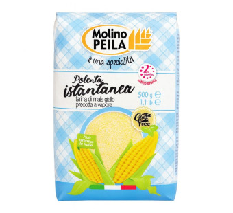 Крупа кукурузная Molino Peila Polenta Istantanea | готова за 5 минут, для итальянской поленты | премиум деликатес | 500 г – Сырная Карта - фото | Сирна Карта