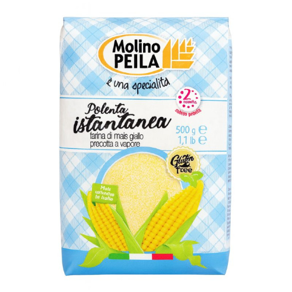Купить Крупа кукурузная Molino Peila Polenta Istantanea | готова за 5 минут, для итальянской поленты | премиум деликатес | 500 г – Сырная Карта — премиальные Крупы · Специи от Cheese Map™ Украина
