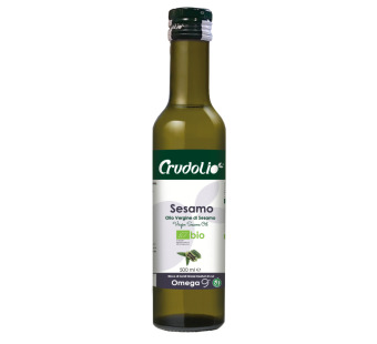 Кунжутное масло первого отжима "Olio Vergine di Sesamo Crudolio" Италия бутылка стекло 0.5 l - фото | Сирна Карта