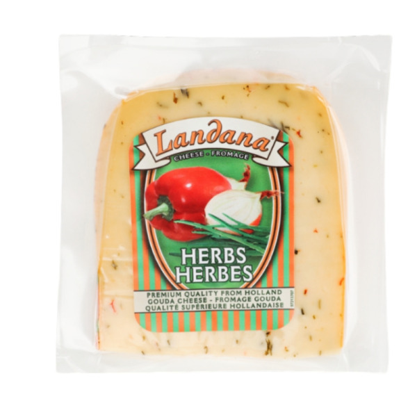 Купить Сыр кусочками с травами Herbs Landana 50% — премиальные Landana · Премиум от Cheese Map™ Украина
