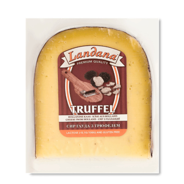 Купить Сыр кусочками с трюфелем Truffle Landana 50% фасовка 0.2 kg — премиальные Landana · Премиум от Cheese Map™ Украина