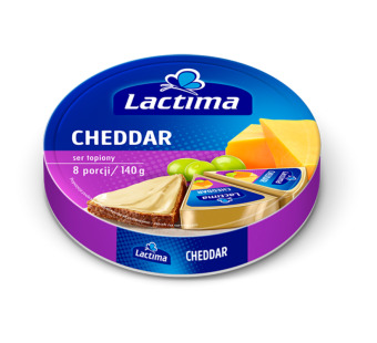 Lactima Cheddar сыр плавленный 120 г Польша - фото | Сирна Карта