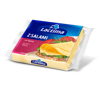 Lactima сир тостовий з салямі 130 г Польща - фото | Сирна Карта