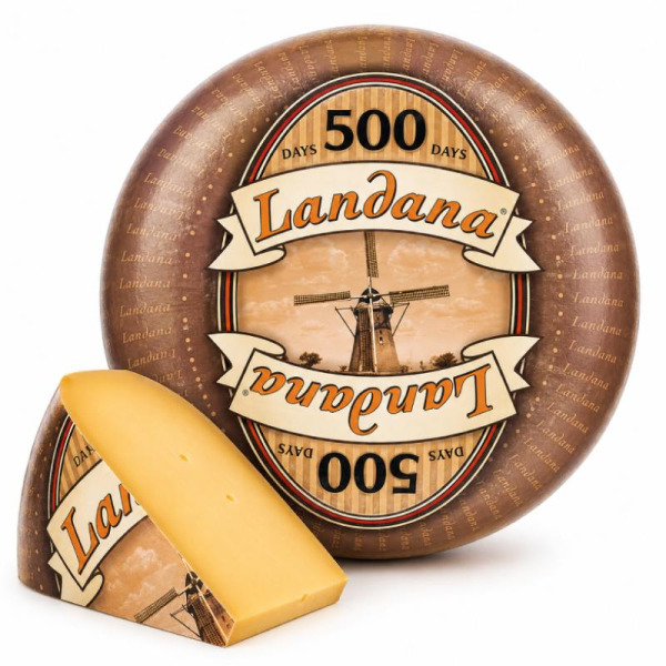 Купити Сир витриманий 500 днів 500 Days Landana – елітний голландський делікатес із насиченим смаком для гурманів та HoReCa! — преміальні Landana · Преміум від Cheese Map™ Україна