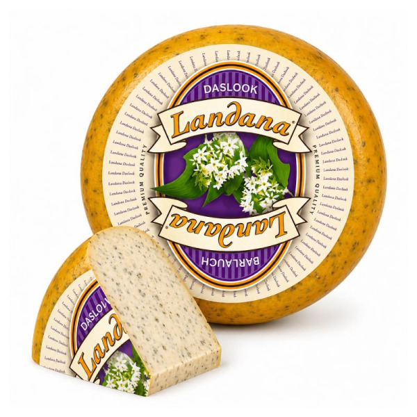 Купить Сыр с черемшей Daslook Landana 50% — премиальные Landana · Премиум от Cheese Map™ Украина
