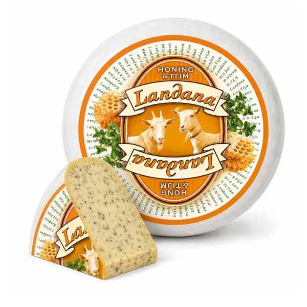 Купить Сыр козий с медом и чабрецом Honye & Themi Landana 50% — премиальные Landana · Премиум от Cheese Map™ Украина
