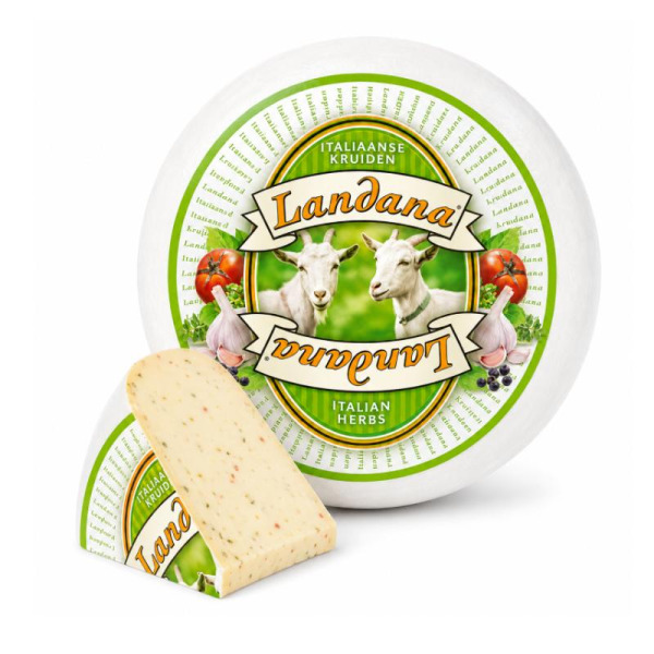 Купить Сыр козий с итальянскими травами Italian Herbs Landana 50% — премиальные Landana · Премиум от Cheese Map™ Украина
