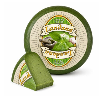 Landana Groene Pesto сыр с зеленым песто 50% Нидерланды — фото | Сирна Карта