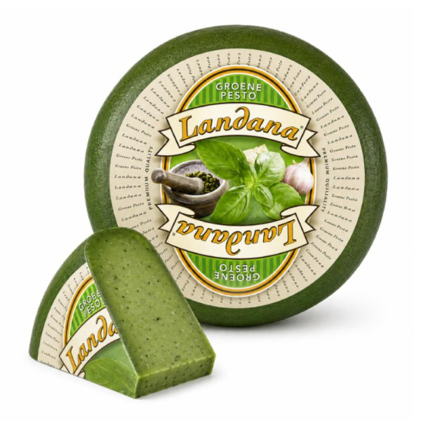 Купить Сыр зеленое песто Groene Pesto Landana 50% — премиальные Landana · Премиум от Cheese Map™ Украина