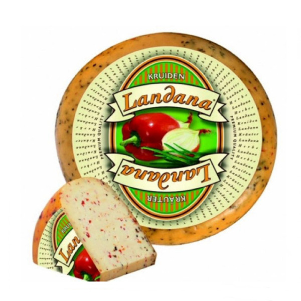 Купити Сир із травами Herbs Landana 50% – аромат Голландії в кожному шматочку — преміальні Landana · Преміум від Cheese Map™ Україна
