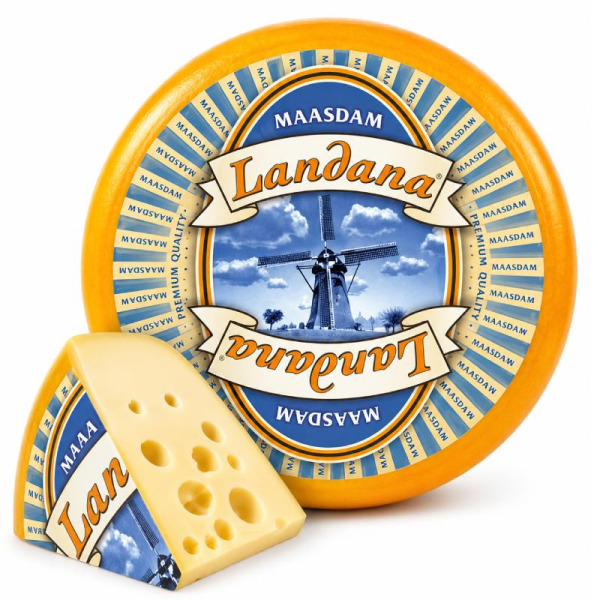 Купити Сир Маасдам Maasdam Landana – класика голландських сирів — преміальні Landana · Преміум від Cheese Map™ Україна