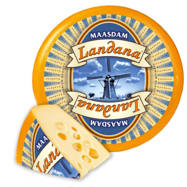 Купити Сир Маасдам Maasdam Landana – класика голландських сирів — преміальні Landana · Преміум від Cheese Map™ Україна