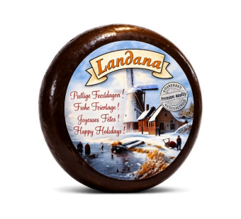Landana Merry Christmas 50% — твердый выдержанный сыр | Нидерланды | 1 кг – фото товару | Сирна Карта