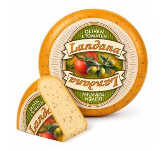 Landana Olives Tomatoes сир з оливками та томатами 50% Нідерланди — фото | Сирна Карта